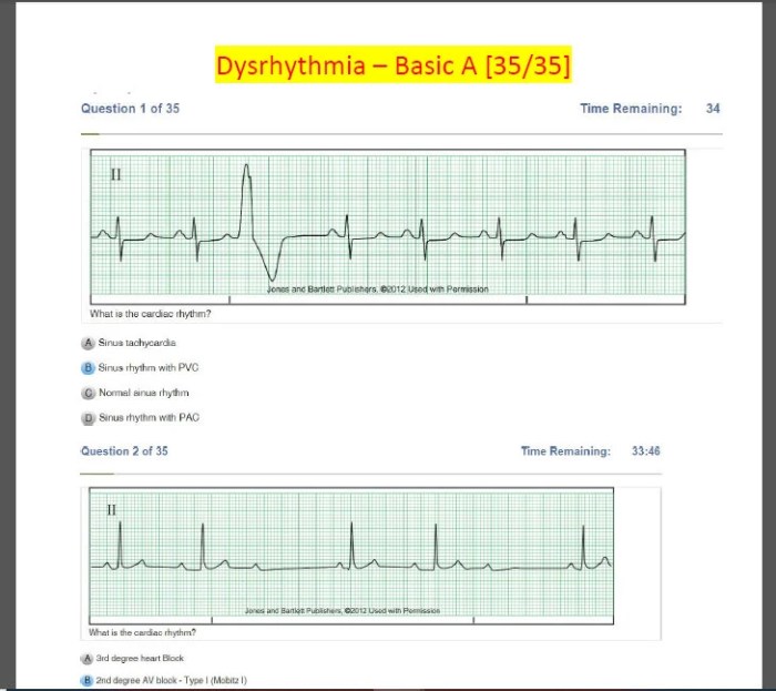 Dysrhythmia basic a relias answers