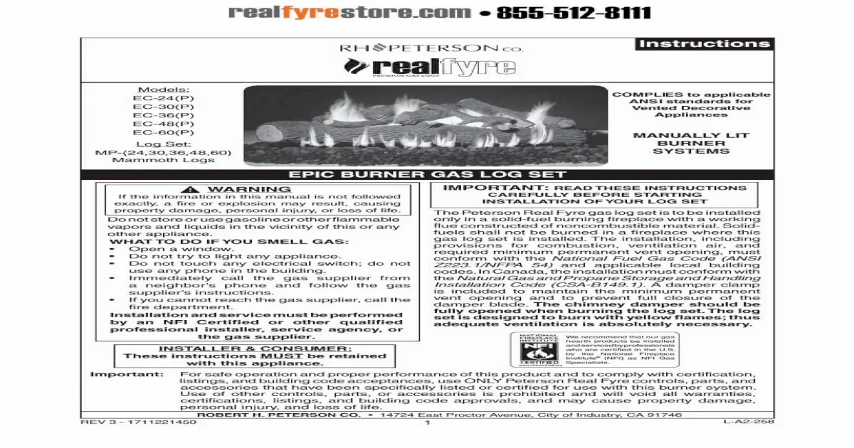 National fuel gas code ansi z223 1