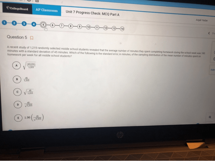 Ap calculus ab unit 2 progress check mcq part b